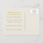 Carte de sauvegarde de Bat Mitzvah en confettis do (Dos)