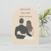 CARTE DE SAUVEGARDE DE DATE (Debout devant)