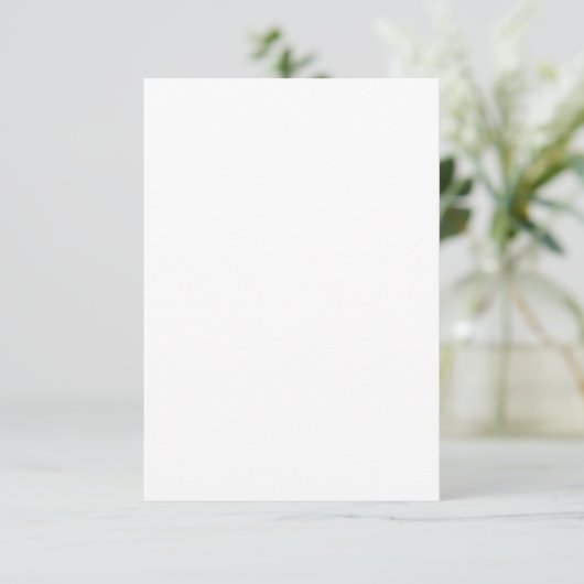 Carte de sauvegarde de date à plat blanc (Debout devant)