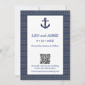 Carte de sauvegarde de date à plat pour amateurs d (Dos)