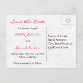 Carte de sauvegarde de date à profusion de roses r (Dos)