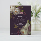 Carte de sauvegarde de date Baroque Romantique Fle (Debout devant)