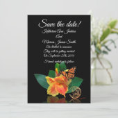 Carte de sauvegarde de date canna lily et papillon (Debout devant)