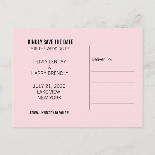 Carte de sauvegarde de date | Cœur en or à feuille (Dos)