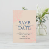 Carte de sauvegarde de date [corail] (Debout devant)