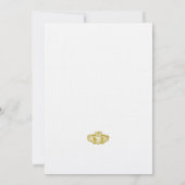 Carte de sauvegarde de date de bague Claddagh en o (Dos)