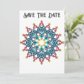 Carte de sauvegarde de date de carreau marocain (Debout devant)