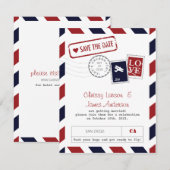 Carte de sauvegarde de date de célébration par avi (Devant / Derrière)