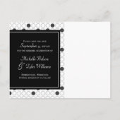 Carte de sauvegarde de date de cercle noir (Dos)