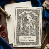 Carte de sauvegarde de date de chevalier médiéval