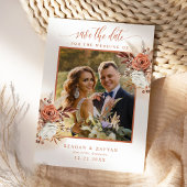 Carte de sauvegarde de date de fleurs de terre cui