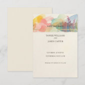 Carte de sauvegarde de date de floraison pastel (Devant / Derrière)