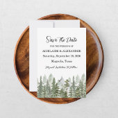 Carte de sauvegarde de date de forêt de bois rusti