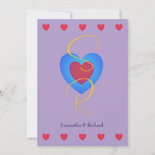 Carte de sauvegarde de date de la Saint-Valentin