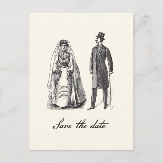 Carte de sauvegarde de date de mariage (Devant)