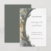 Carte de sauvegarde de date de mariage à l'arche f (Devant / Derrière)