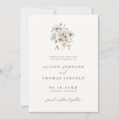 Carte de sauvegarde de date de mariage à monogramm (Devant)