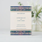 Carte de sauvegarde de date de mariage à motif de (Debout devant)