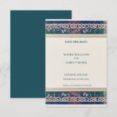 Carte de sauvegarde de date de mariage à motif de (Devant / Derrière)