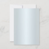 Carte de sauvegarde de date de mariage à motif flo (Dos)