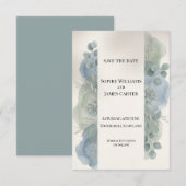 Carte de sauvegarde de date de mariage au design e (Devant / Derrière)