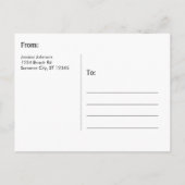 Carte de sauvegarde de date de mariage avec photo  (Dos)