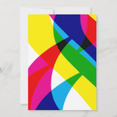 Carte de sauvegarde de date de mariage Colour Pop  (Dos)