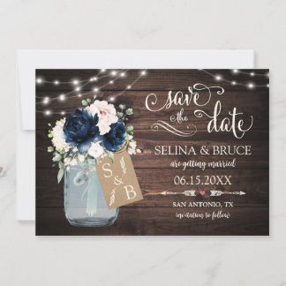 Carte de sauvegarde de date de mariage en bois rus