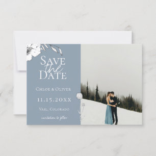 Carte de sauvegarde de date de mariage en photo de
