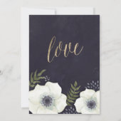 Carte de sauvegarde de date de mariage Fleurs de n (Dos)