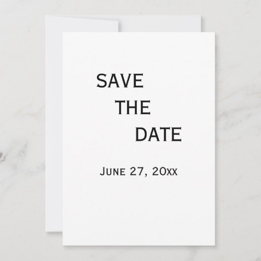 Carte de sauvegarde de date de mariage gay noir et (Devant)