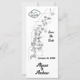 Carte de sauvegarde de date de mariage Las Vegas D