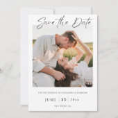 Carte de sauvegarde de date de mariage moderne ave (Devant)