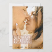 Carte de sauvegarde de date de mariage moderne et  (Devant)