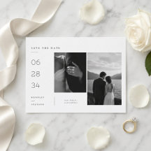 Carte de sauvegarde de date de mariage Moments de 