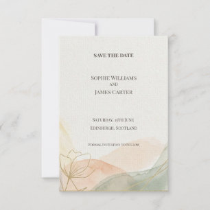 Carte de sauvegarde de date de mariage Montagne Pa