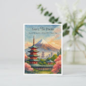 Carte de sauvegarde de date de mariage personnalis (Debout devant)