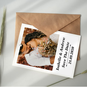 Carte de sauvegarde de date de mariage personnalis