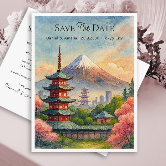 Carte de sauvegarde de date de mariage personnalis