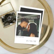 Carte de sauvegarde de date de mariage photo insta