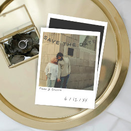 Carte de sauvegarde de date de mariage photo insta