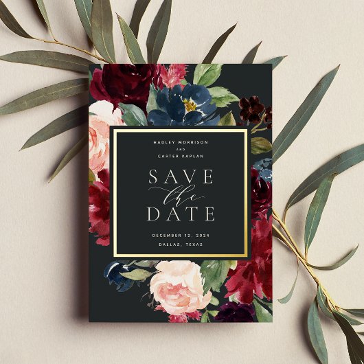 Carte de sauvegarde de date de mariage Radiant Blo