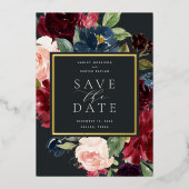 Carte de sauvegarde de date de mariage Radiant Blo (Recto)