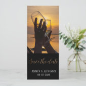 Carte de sauvegarde de date de mariage recto-verso (Debout devant)