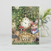 Carte de sauvegarde de date de Pays des Merveilles (Debout devant)