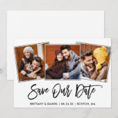 Carte de sauvegarde de date de photo 3 écriture pi (Devant / Derrière)