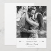 Carte de sauvegarde de date de photo de flèches mi (Devant / Derrière)