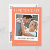 Carte de sauvegarde de date de photo de style appa (Devant / Derrière)