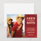 Carte de sauvegarde de date de photo occidentale (Devant / Derrière)