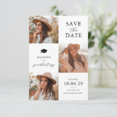 Carte de sauvegarde de date de remise de diplôme 3 (Debout devant)